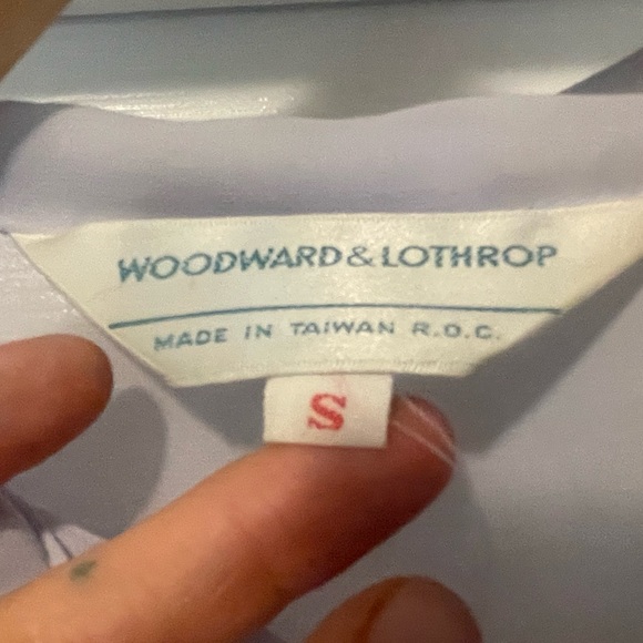 Vintage Woodward + lothrop sheer lavender ruffle blouse small- extremely RARE🖤 - Picture 9 of 10